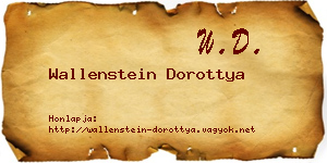 Wallenstein Dorottya névjegykártya