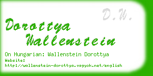 dorottya wallenstein business card